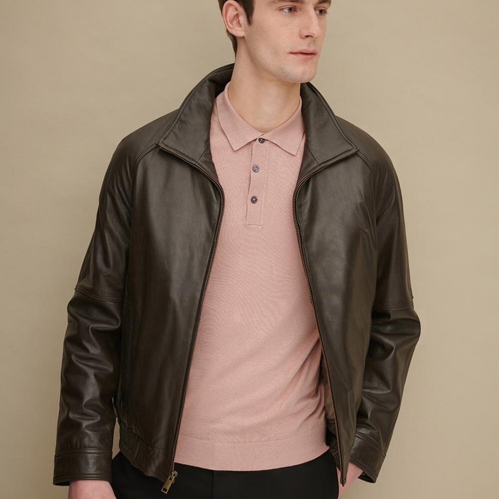 Wilsons Thinsulate Brown Leather Coat XL